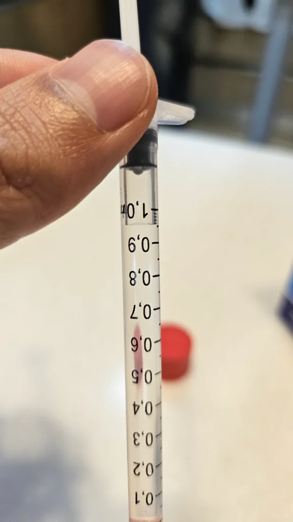 잘못된 주사기 예시